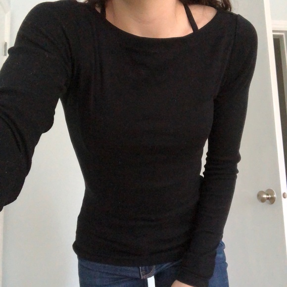 Black long sleeve, boat neck - Picture 2 of 2